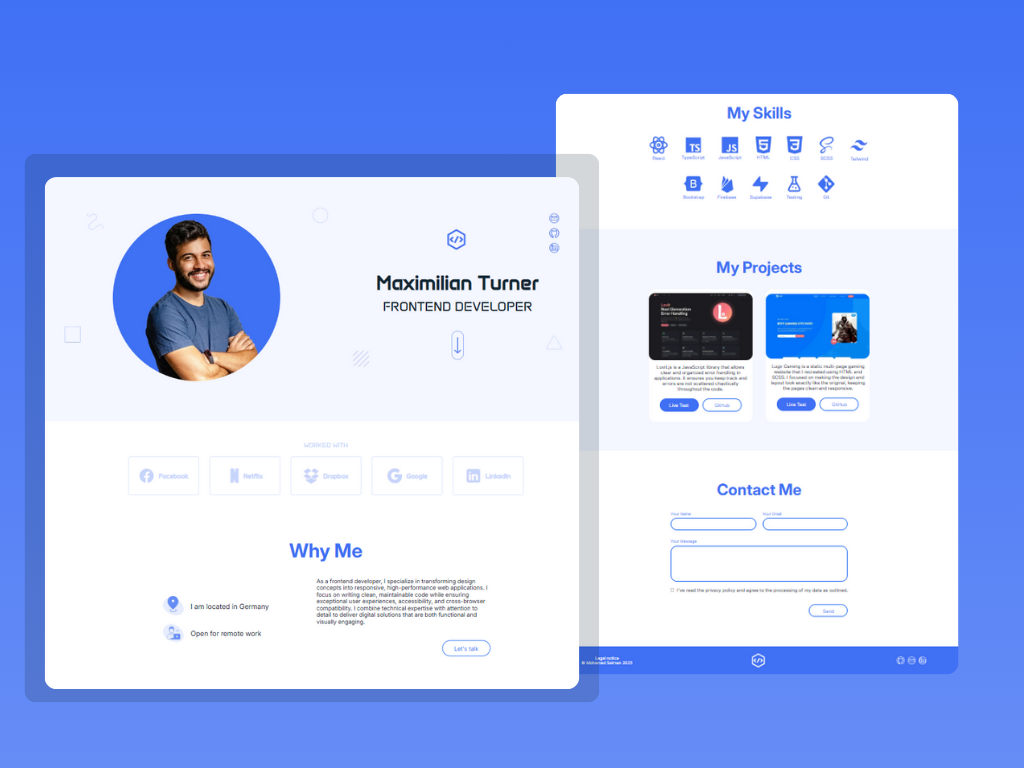Portfolio Seite
